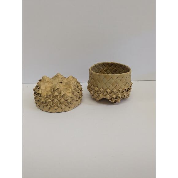 Handwoven‎ Hawaiian Lauhala 6-Point Star Basket - Picture 7 of 8